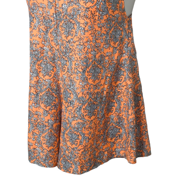 Korean Fashion Neon Orange Floral Sleeveless Strappy Romper Medium - Picture 3 of 9